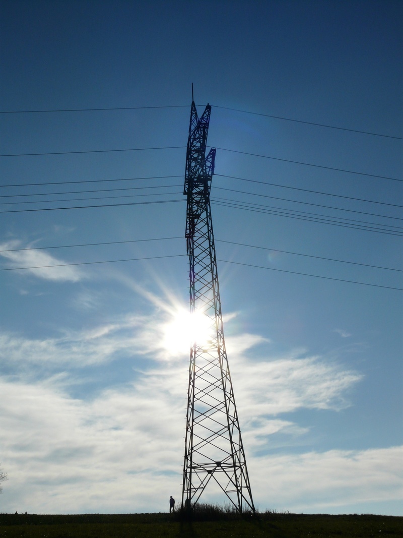 no people, outdoors, stable, connection, 2K, cloud - sky, equipment, electricity Pylon, low angle view, complexity, sky, energy, pylon, tower, cable, fuel and Power Generation