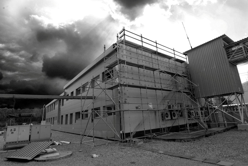 building exterior, building, abandoned, construction industry, water, Insulation, Building, industry, nature, environment, factory, low angle view, accidents and disasters