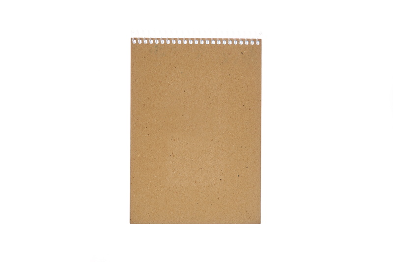 notebook, close-up, paper, white, brown, beautiful, no people, note, is empty, to write, studio shot, page, book, education, studio, simplicity, office