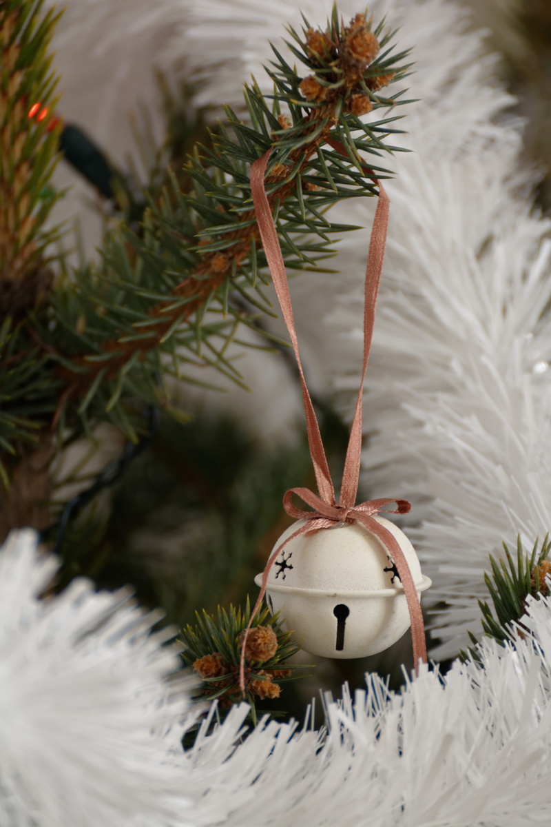 tree, winter, plant, celebration, holiday - event, white color, close-up, ringtone, christmas ornament, hanging, christmas decoration, pine tree, event