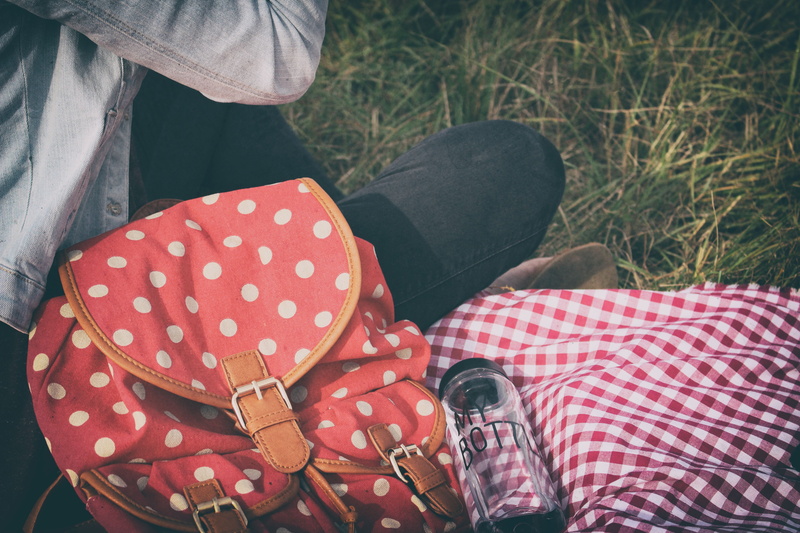woman, leisure activity, drink, picnic, bottle, blanket, one person, daylight, polka, girl, red, body part, water, fashion, leisure, s, human body part