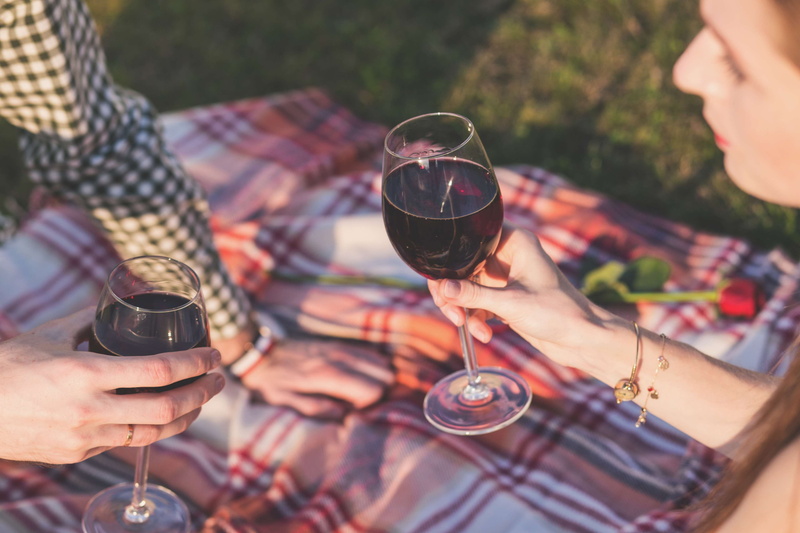 picnic, holding, leisure, leisure activity, refreshment, lifestyles, man, outdoors, drinking, celebration, togetherness, wine, 4K, people, men, glass