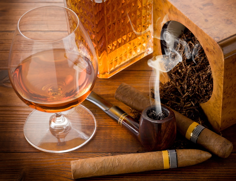 glass, cigars, 5K, tobacco, tube, table, cognac
