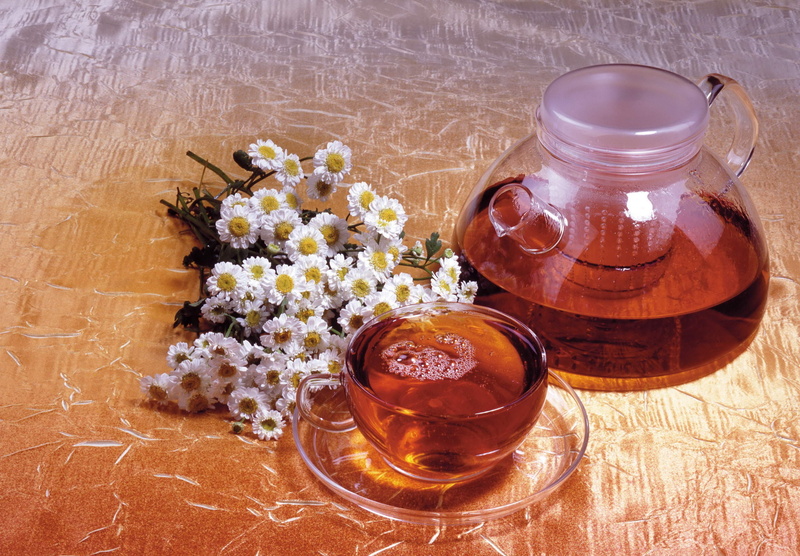 high angle view, rustic, tea - Hot Drink, tea, flowers, food, cup, vase, drinking Glass, yellow, scented, container, leaf, close-up, backgrounds, honey