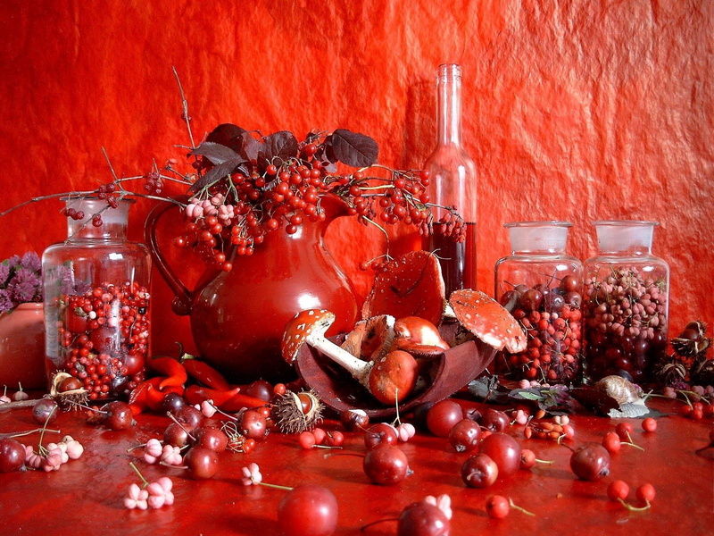 red, celebration, christmas Ornament, spice, glass - Material, vase, still life, christmas decoration, 720P, decanter, indoors, cherry, jar, container