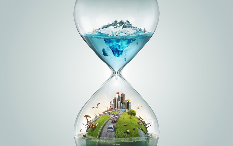 hourglass, rendering, time, travel, 4K