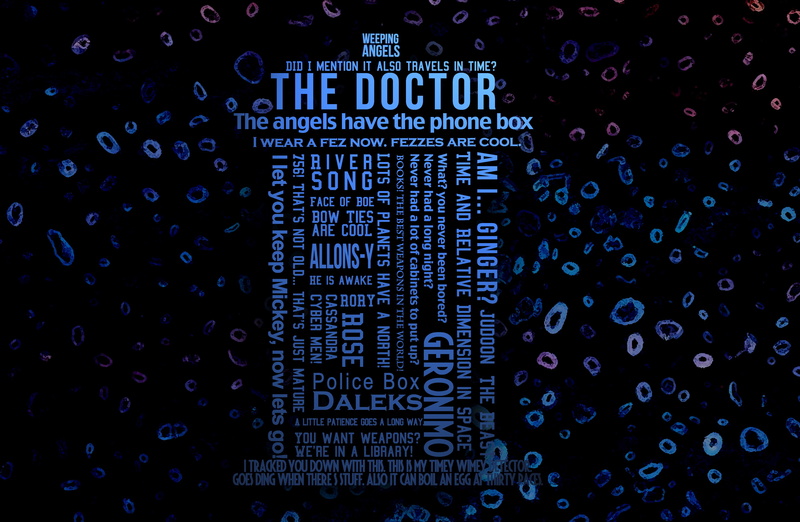 4K, Doctor Who, The Doctor, humor, time travel, TARDIS, typography, quote