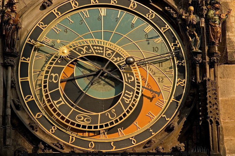 Statue, Skeleton, Man Made, 720P, Clock, Astronomical Clock