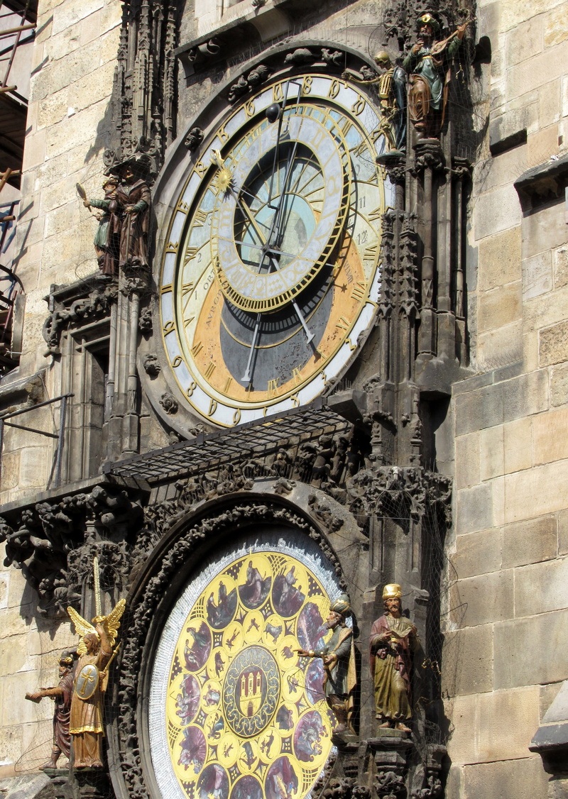 ornate, clock tower, clock, time, astronomy, prague, astronomical clock, the past, hour s, built structure, no people, tower, building exterior, travel destinations