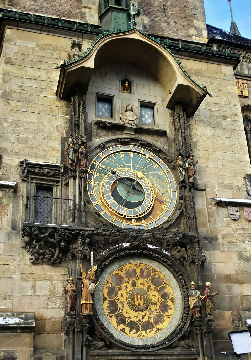 astronomy, space, low angle view, unesco, the past, outdoors, monument, czechia, astronomical clock, roman numeral, clock face, built structure, building exterior