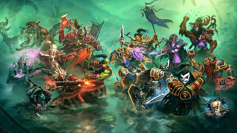 World of Warcraft, sea, animals in the wild, 1080P, battle, animal themes, heroes, nature, night, outdoors, sea life, marine, representation, animal representation