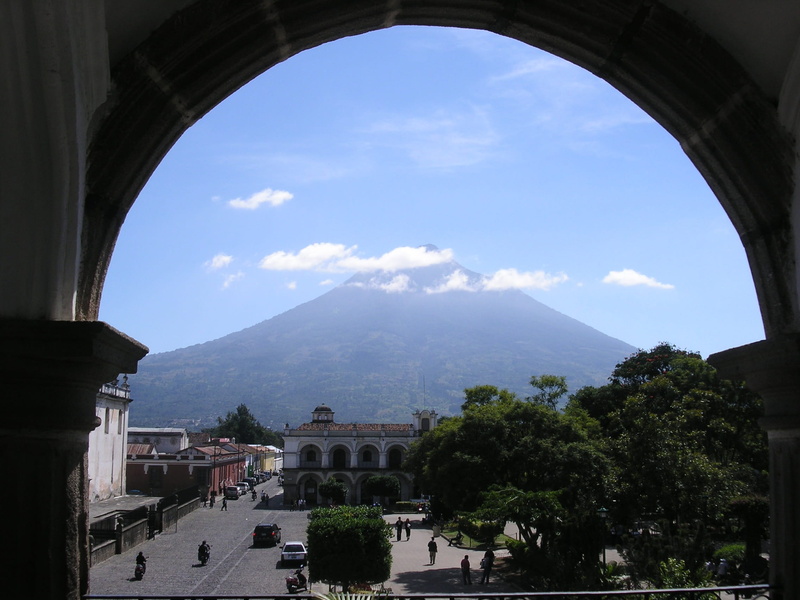 city, nature, Agua, volcan di agua, cloud - sky, sky, scenics - nature, Guatemala, day, 1080P, the past, history, guatemala, travel destinations, building exterior