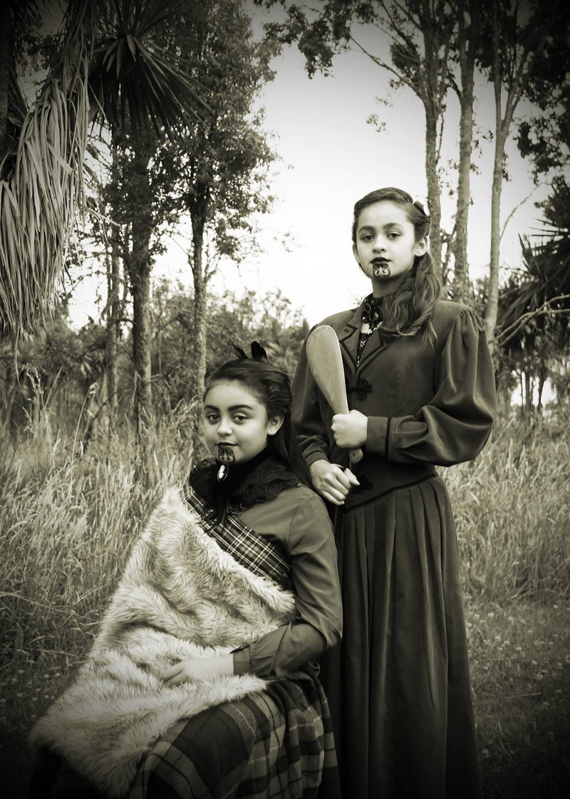 heritage, standing, young adult, models, front view, three quarter length, Indigenous, heterosexual couple, portrait, Maori, two people, couple - relationship