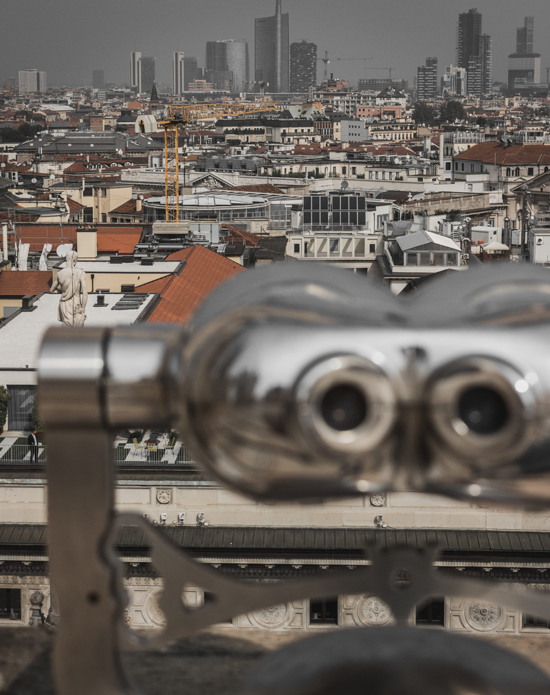 financial district, italy, milan, 4K, architecture, building, travel, roof, landscape, outdoors, travel destinations, built structure, skyscape, focus on background