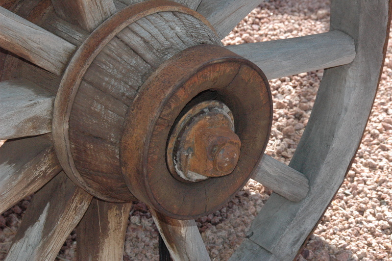 closeup, sedona, deterioration, geometric shape, outdoors, abandoned, old wagon wheel, 2K, metal, wood - material, wagon wheel, southwestern, cowboy, arizona