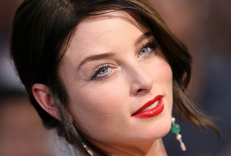 blue eyes, women, brunette, face, Rachel Nichols, 1080P