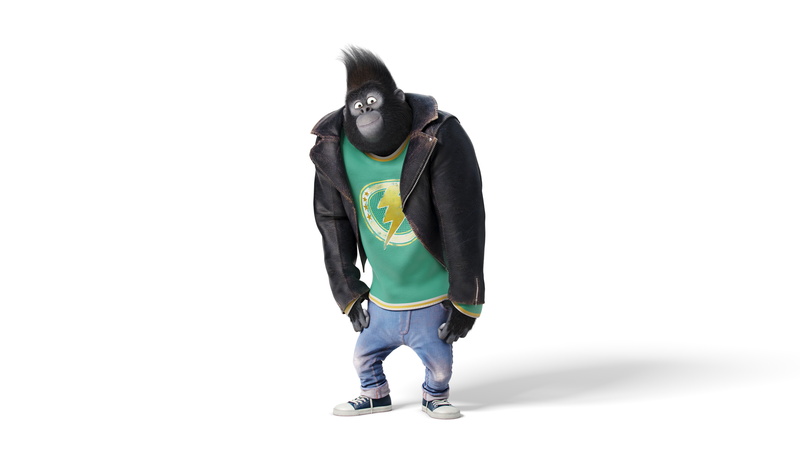 film, Illumination Entertainment, animated movie, cinema, Johnny, mountain gorilla, official, Universal Pictures, Taron Egerton, Sing, movie