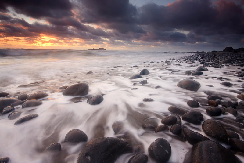 photography, sunset, water, 480P, landscape, rock - Object, sea, golden hour, golden, outdoors, dusk, beach, nz, beauty In Nature, rocks, sky, cloud - Sky