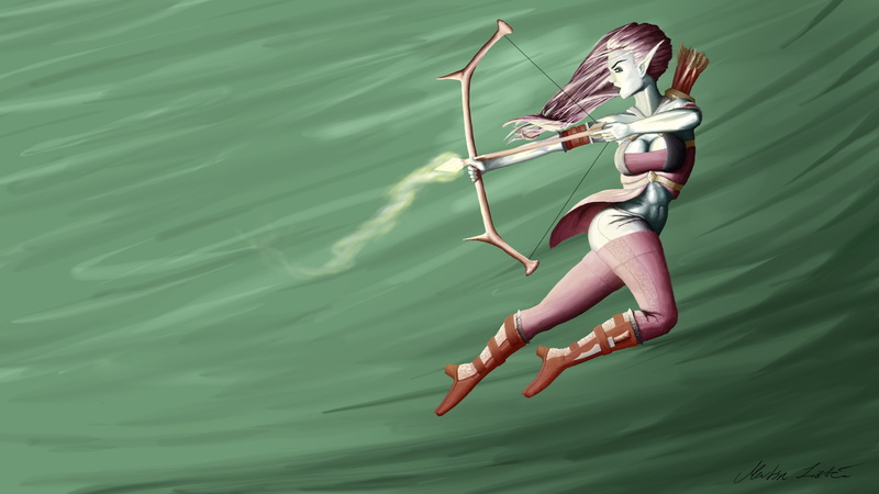 day, lifestyles, water, artwork, one person, leisure activity, swimwear, mid-air, full length, outdoors, fantasy girl, fantasy art, adventure, sea, adult