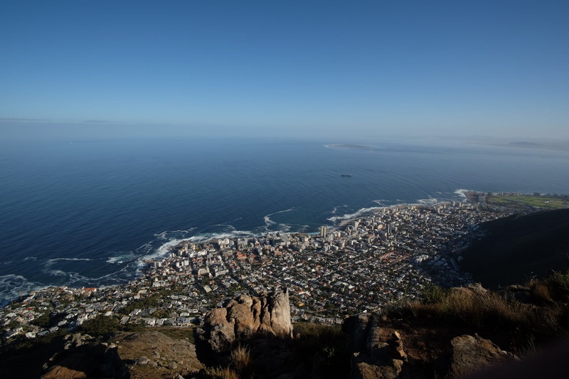 sea, building exterior, beach, sea point, scenics - nature, sky, horizon, built structure, cityscape, Robben Island, nature, Cape Town, Sea Point, no people