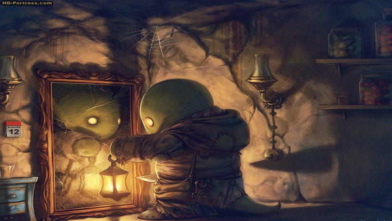 1080P, mirror, tonberry, Final Fantasy