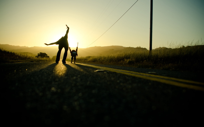 action, jumping, full length, energy, sun, sunrise - Dawn, field, happiness, rural Scene, way, vitality, light, limb, hands, sky, motion, back Lit, black