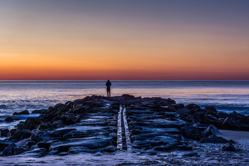 solitude, females, scenics - nature, exercising, sport, sky, women, men, body, lifestyles, healthy Lifestyle, wave, coastline, sun, nature, land, tranquil Scene