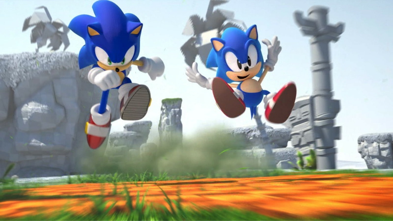art, sonic, enjoying, modern, games, 720P, anniversary, video, Generations, sega, classic, hd