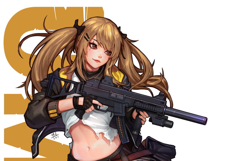 anime girls, Daejun Park (Gae Go), anime, 1080P, weapon