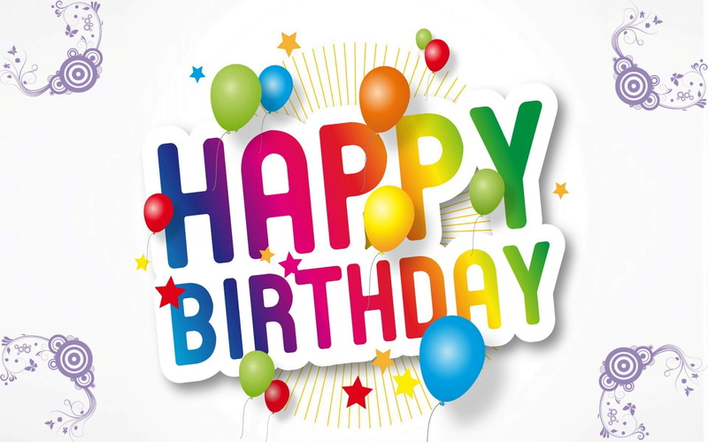 1080P, education, alphabet, happy birthday hd widescreen, white background, healthcare and medicine, purple, multi colored, indoors, blue, message, vibrant color