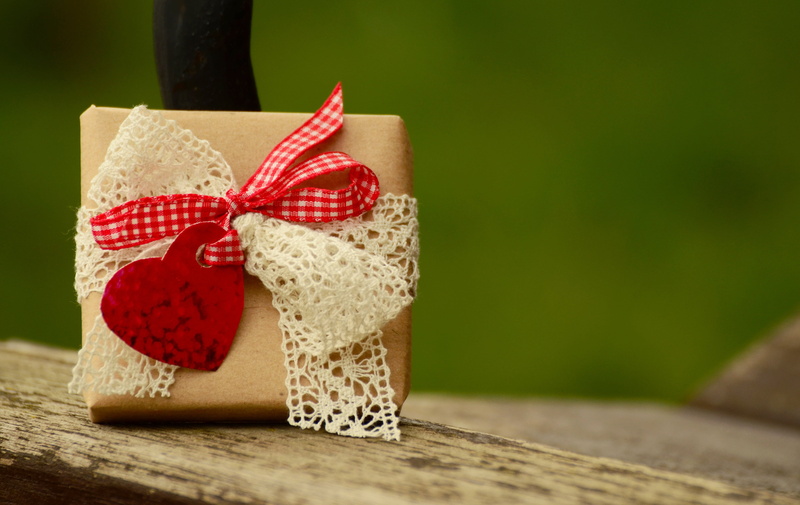 decoration, heart, ribbon, love, box - Container, macro, packaging, give away, food and drink, loop, mothers day, box, close-up, table, no people, gift tape