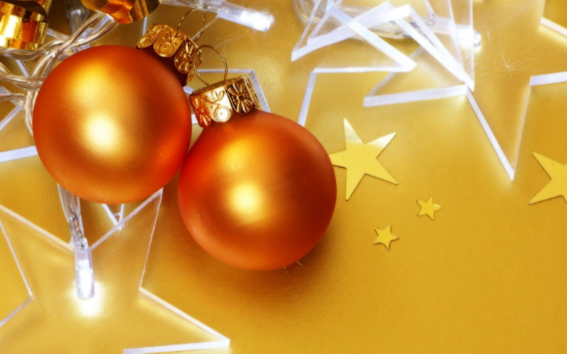 package, celebration, gift, New Year, shiny, close-up, shape, decoration, gold colored, holiday, star shape, indoors, still life, snow, Christmas ornaments