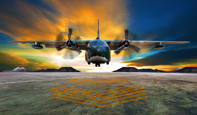 Lockheed C-130 Hercules, Landing, Transport aircraft, 5K, 5K, Cargo