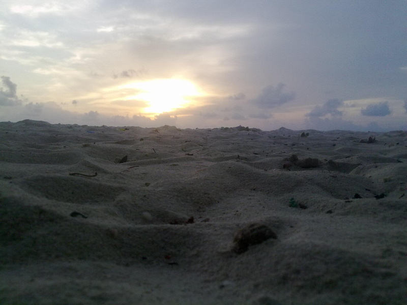 beach, sunset, sandy, sy, view, 1080P, nature and landscapes