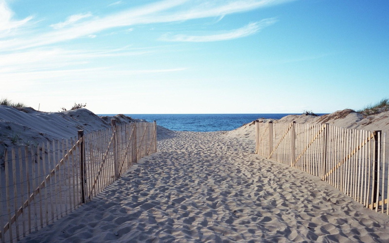 nature, walk, sy, ocean, summer, 1080P, 3d and abstract, beach, sand, clouds