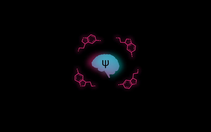 anatomy, particle, dark background, psychological, chemistry, cyan, brain, magenta, black background, biology, 1080P, minimalism, chemical structures