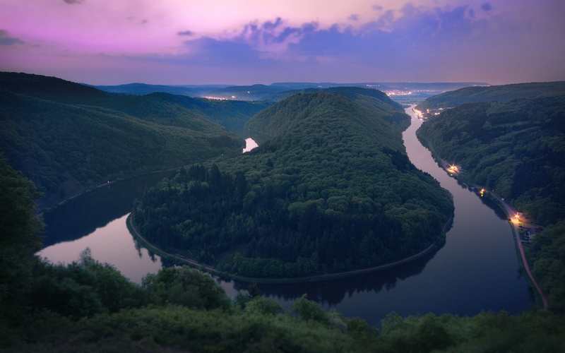 nature, rivers, saarschleife, 1080P, landscapes