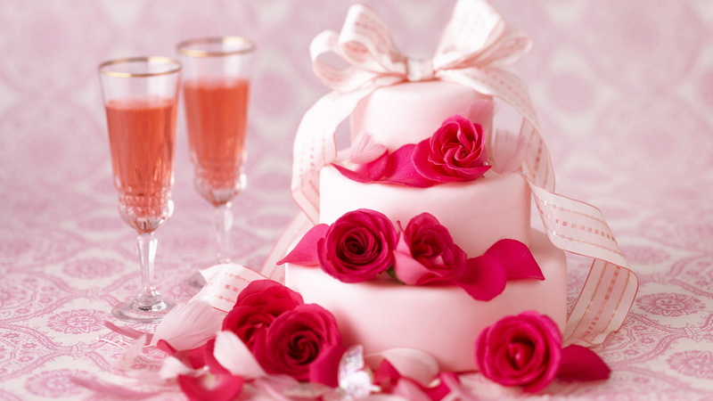 roses, love, gift, day, 1080P, spring, freshness, leaf, romance, event, holiday, valentine, rose, flower arrangement, food and drink, rose - flower, red