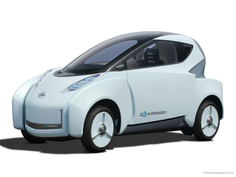 concept, white, glider, 720P, cars, nissan, electric, car, land, zero, emission