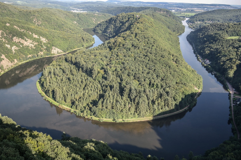 environment, beauty in nature, no people, outlook, nature, high angle view, day, river landscape, scenics - nature, landscape, 5K, green color, saarland