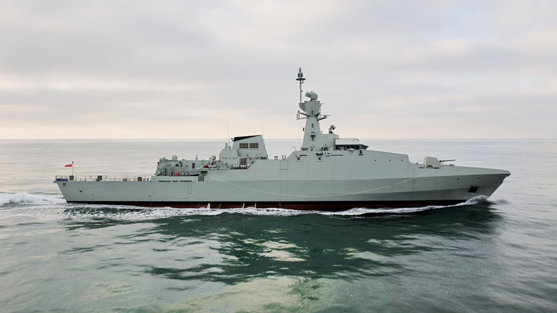 Khareef-class corvette, 1080P, ship, warship, vehicle, military
