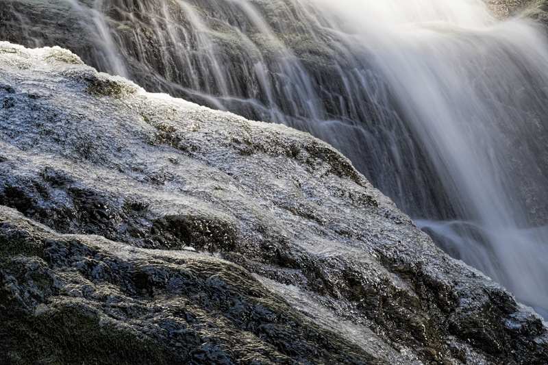 solid, beauty in nature, united states, rock formation, blurred motion, motion, flowing water, rock, water, frozen, granite falls, day, long exposure, waterfall