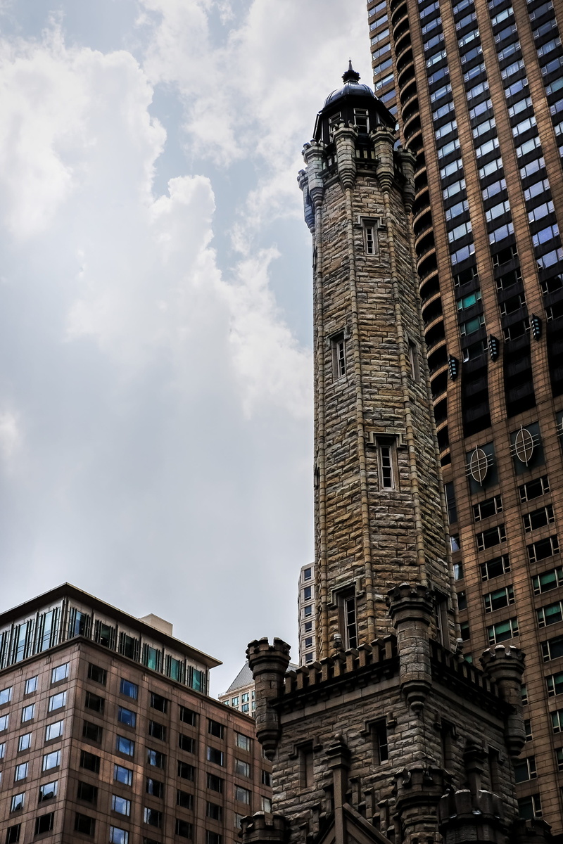 building exterior, 4K, people, sign, chicago, skyline, office building exterior, modern, nature, built structure, blue, skyscraper, the past, il, window