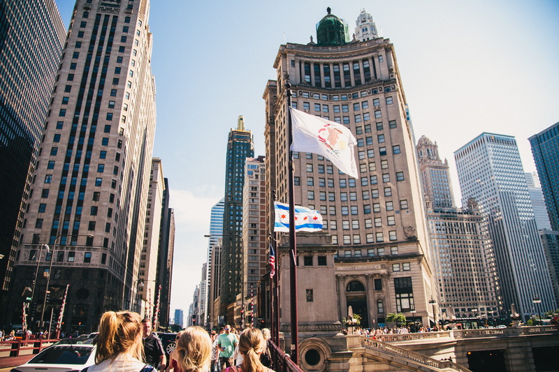 city, financial district, office building exterior, chicago, travel, women, 5K, city life, group of people, nature, vsco, skyscraper, united states, built structure