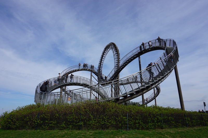 no people, built structure, mining, day, growth, live, arts culture and entertainment, dump, amusement park, land, ruhr area, nature, field, conveyor system