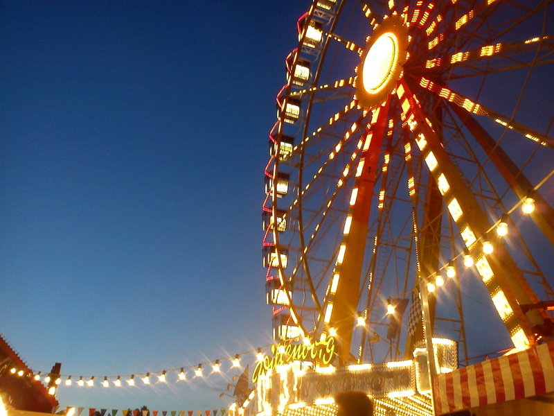ferris, 2K, folk festival, architecture, arts culture and entertainment, nature, fair, sky, blue, amusement park ride, low angle view, wheel, carousel