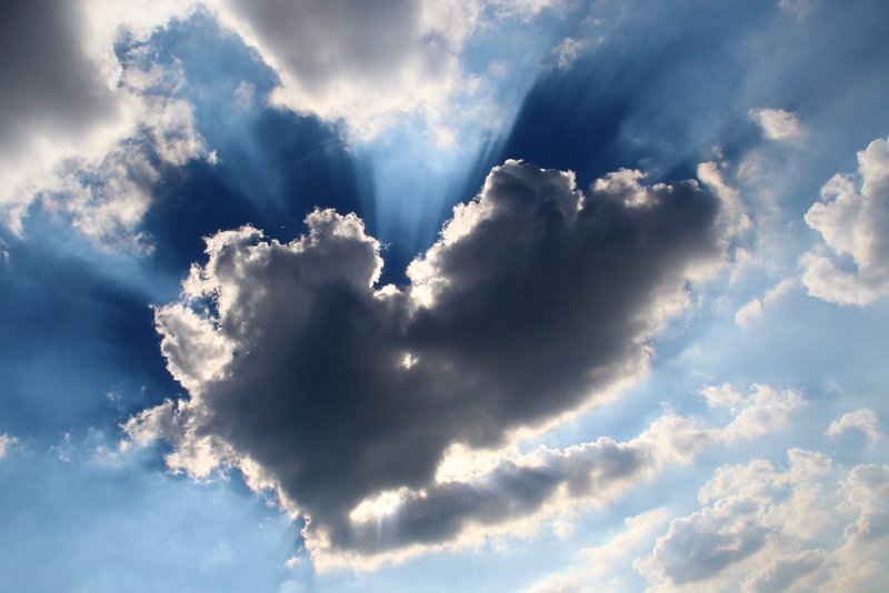weather, sun, love, 2K, blue, idyllic, atmosphere, cloudscape, tranquility, heart, moody sky, cloud, fluffy, cloud - sky, nature, no people, bright, sunbeam