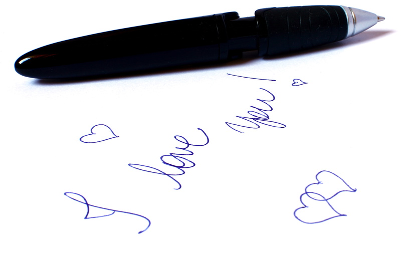 positive emotion, art and craft, white, high angle view, black color, white background, text, communication, handwriting, declaration of love, paper, copy space