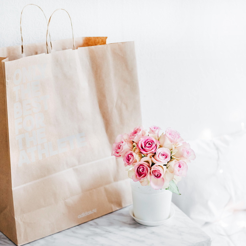 marble, flowering plant, white color, flower head, 4K, still life, pink, indoors, freshness, brown, flower, paper, adidas, bag, close-up, room, bouquet