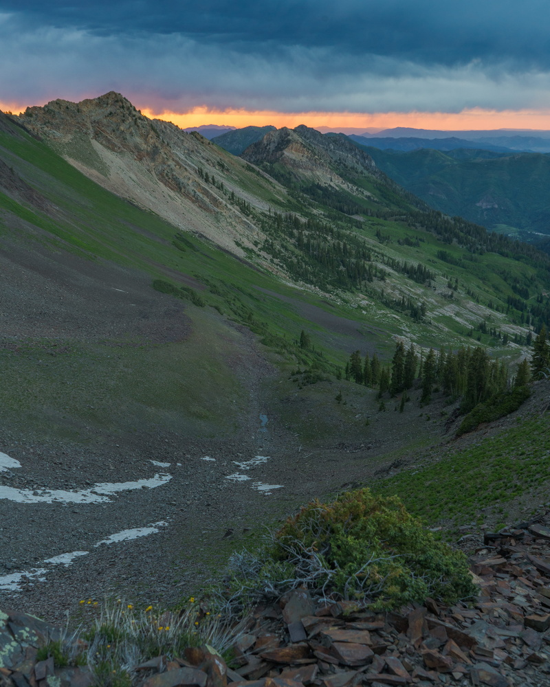 sky, awesome, green color, land, wasatch range, no people, beauty in nature, 5K, idyllic, remote, sunset, scenics - nature, utah, mountain range, wasatch mountains